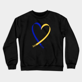 Down Syndrome Heart Crewneck Sweatshirt